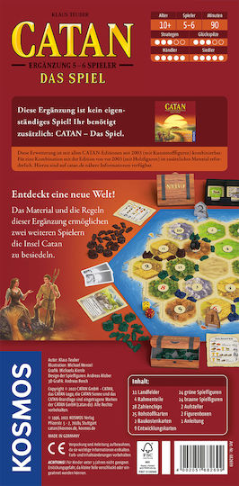 Game Expansion Catan for 5-6 Players 10+ Years (GER) Kosmos