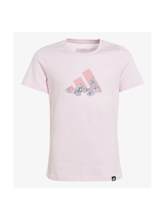 Adidas Tricou pentru copii Roz Training Graphic Tee