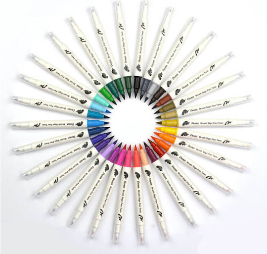 Pentel Brush Sign Pen Zeichenmarker Light Grey