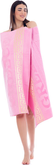 Beach Towel Cotton Pink 170x100cm.