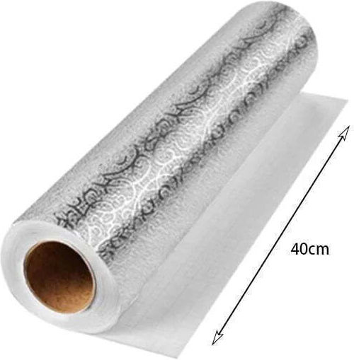 Aluminum Sheet Christmas Wrapping Paper for Gift Silver 40cm.