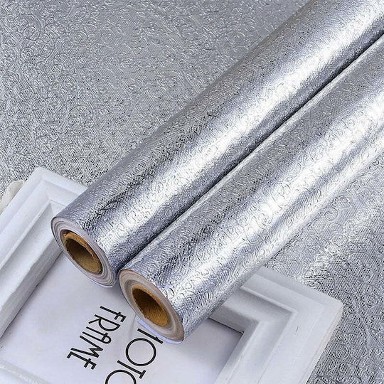 Aluminum Sheet Christmas Wrapping Paper for Gift Silver 40cm.
