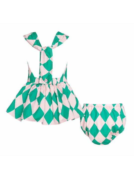 Two In A Castle Queen Set Rochie pentru Copii cu Accesorii Verificat Fără mâneci Verde