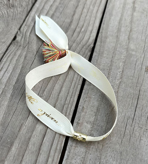Riniotis Christening Charm Bracelet White 1pcs