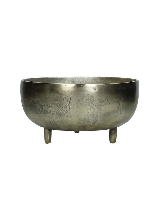 ArteLibre Übertopf Aluminium Gold 27.5x27.5x14.5εκ.