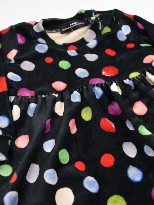 Prod Mädchen Kleid Samt Polka Dot ''FOREMA BELOW PROD'' does not mention any color.