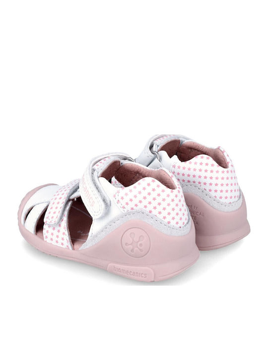 Затворени Сандали First Steps Анатомични Бели