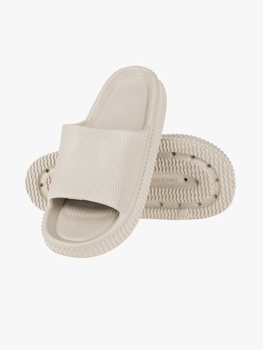 Mitsuko Men's Slides Beige