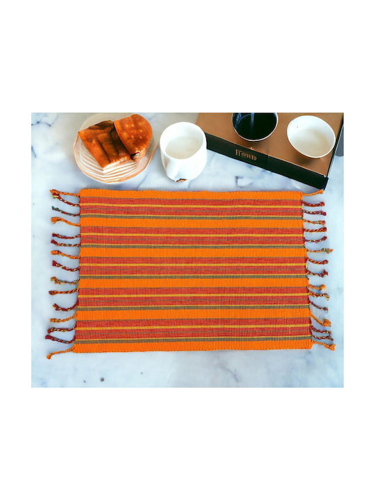 Linea Home Oasis Σουπλά Υφασμάτινο Πορτοκαλί 48x33cm