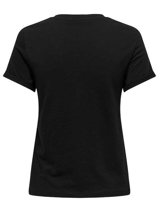 Only Life Damen Sport T-Shirt Schnell trocknend Black