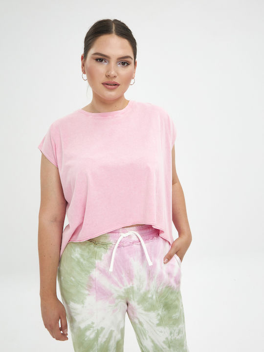 Bluze Damă Sport Crop Roz 8131.1060.NETTO-pink