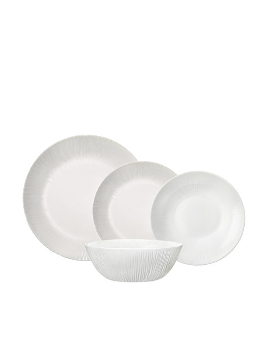 Bormioli Rocco Tempered Coconut Dinnerware Set White