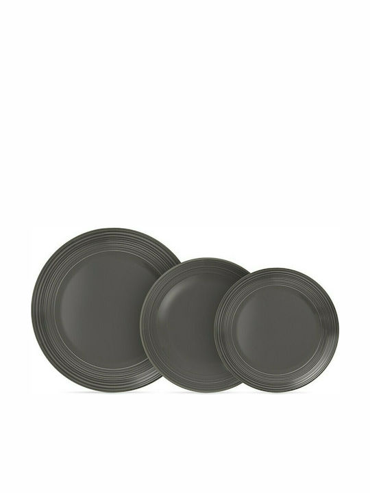 Cryspo Trio Jasper Porcelain Dinnerware Set Gray 20pcs