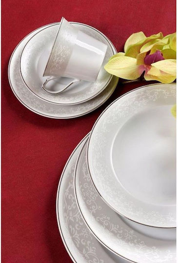 Cryspo Trio Passion Grey Porcelain Dinnerware Set 24.262.40 20pcs