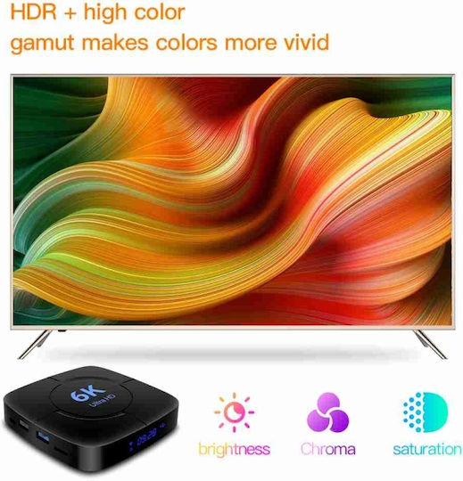 TV Box GEDA005696603AR 6K UHD with WiFi 4GB RAM and 64GB Storage Space with Operating System Android 12.0