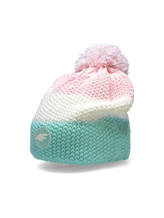 4F Kids Beanie Knitted White