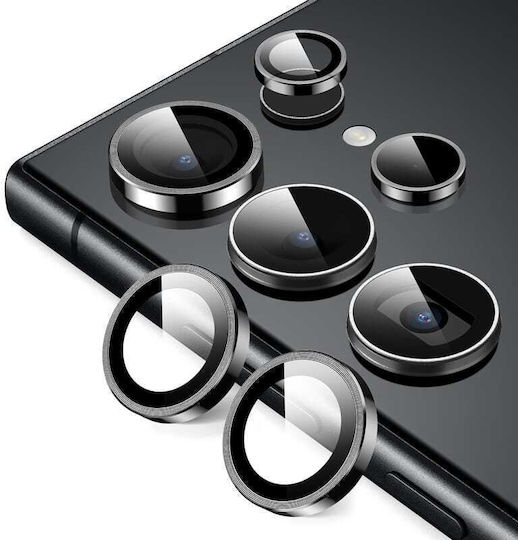 Crong Lens Camera Protection Tempered Glass Black for the Samsung Galaxy S24 Ultra CRG-LRSGS24U-BLK