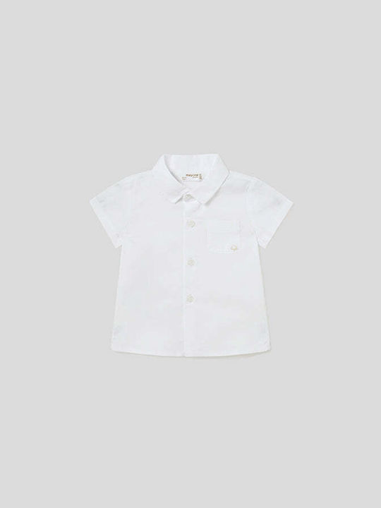 Mayoral Kids One Color Shirt White