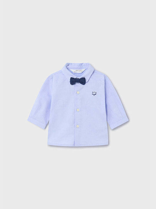 Mayoral Kids Polka Dot Shirt Светлосин