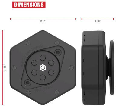 RAM Mount Vibe-Safe Αντικραδασμικό για Βάση Κινητού Μοτοσυκλέτας