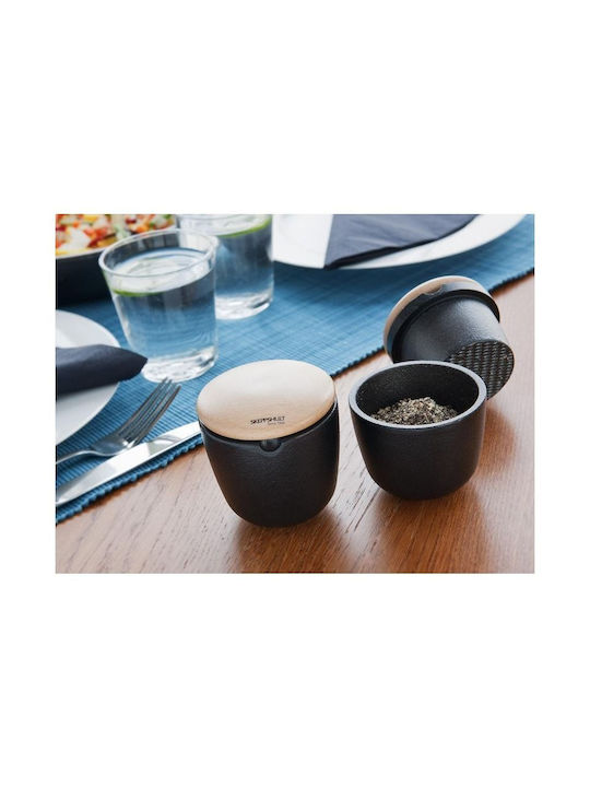 Skeppshult Manual Metallic Spice Mill 8cm Black