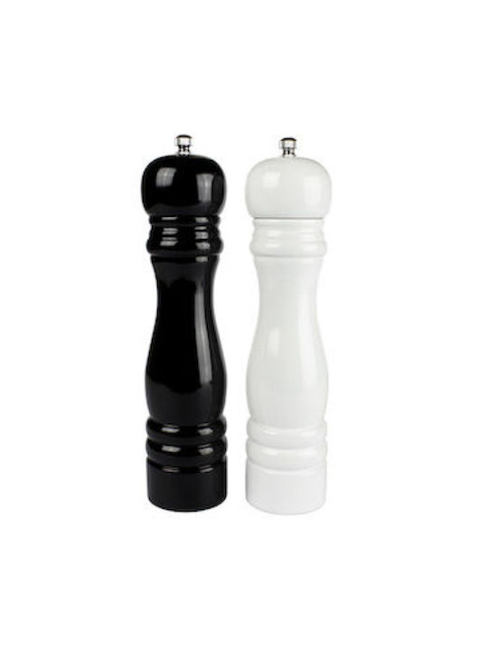 Max Home PM-029 Manual Wooden Pepper Mill 27cm Black