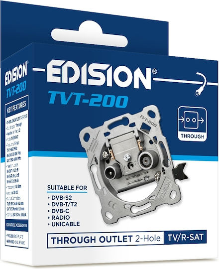 Edision TV Antenna Socket Aerial TVT-200