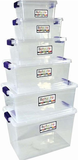 Sidirela Plastic Storage Box with Lid 1.2lt Sidirela Plastic Storage Box with Lid 1.2lt