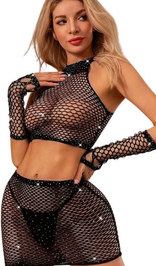 Dupu Sexy Dessous-Set Schwarz 60383B