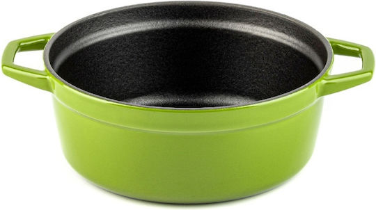 Hosse Solagio Tiefer Topf aus Gusseisen 20cm Bamboo