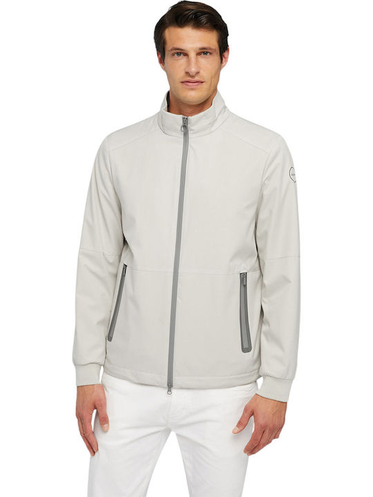 Geox Men's Winter Bomber Jacket Waterproof and Windproof Grey