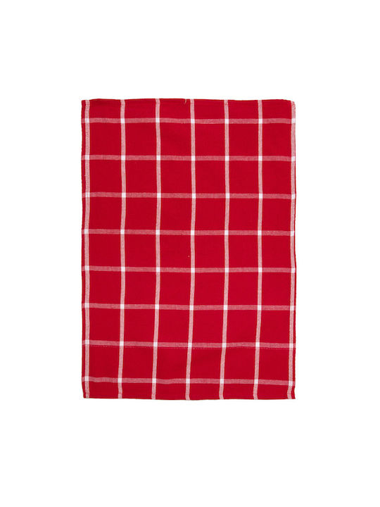 Viopros Tea Towel 100% Cotton In Red Colour 40x60cm 2 Pieces