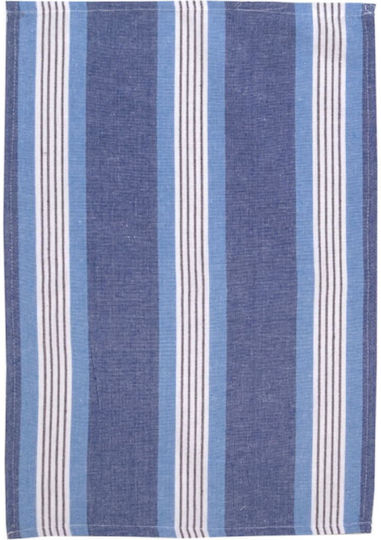 Viopros Tea Towel Made Of 100% Cotton In Blue Colour 40x60cm 2 Pieces