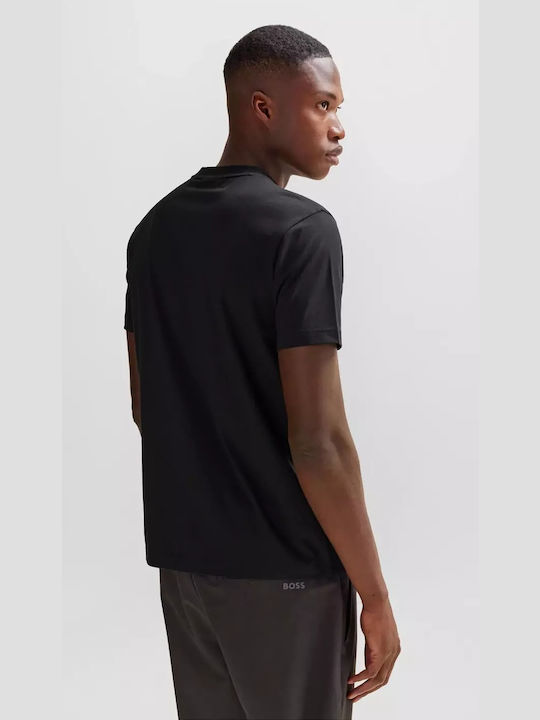 Hugo Boss T-shirt Bărbătesc cu Mânecă Scurtă BLACK