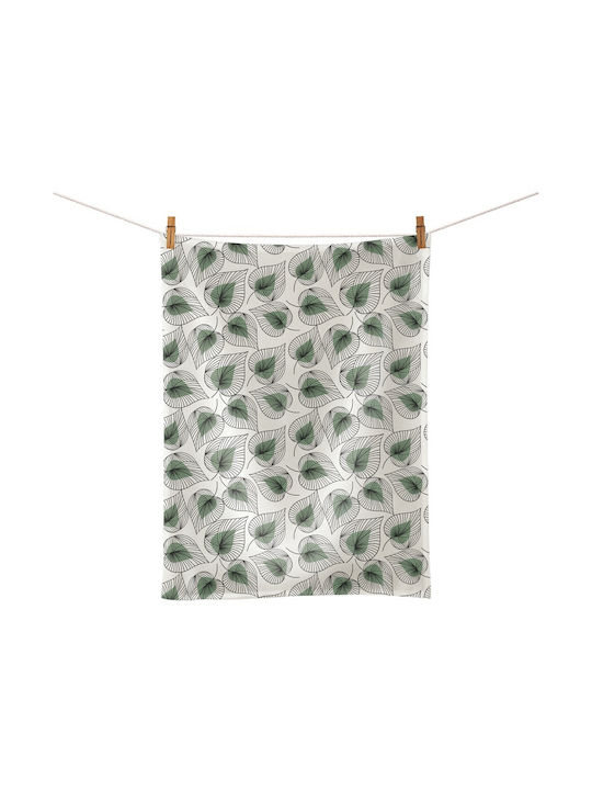 Chic Mic Kitchen Towel from 100% Cotton in White Colour 50x70cm