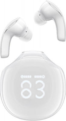 Acefast T9 Crystal (Air) In-ear Bluetooth Handsfree Earphones with Charging Case Porcelain White