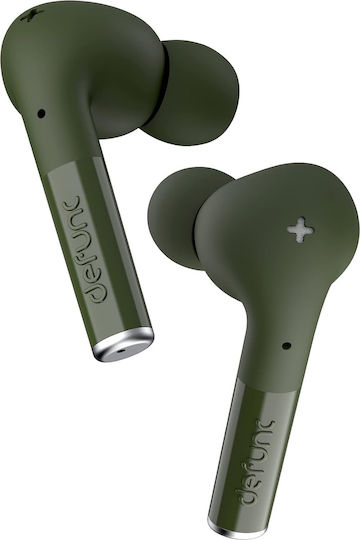 Defunc True Entertainment In-ear Bluetooth Handsfree Ακουστικά με Θήκη Φόρτισης Πράσινα