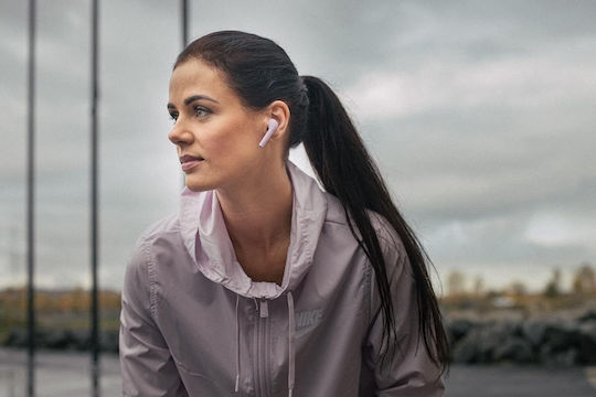 Defunc True Sport In-ear Bluetooth Handsfree Ακουστικά με Αντοχή στον Ιδρώτα και Θήκη Φόρτισης Ασημί