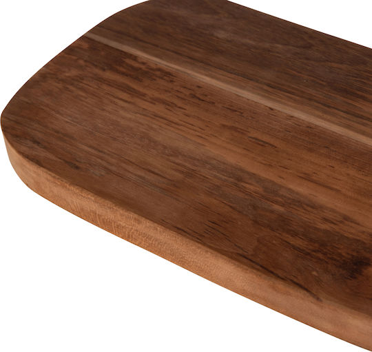 HomeMarkt Rectangular Wooden Chopping Board Yellow 19x43cm