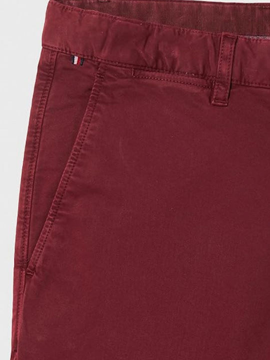 Tommy Hilfiger Bleecker Pantaloni pentru bărbați Chino Burgundy