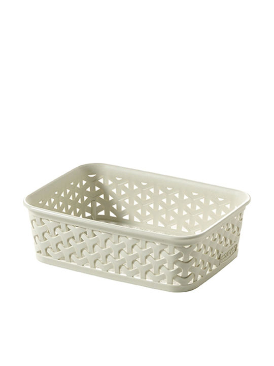 Curver Mystyle Καλάθι Αποθήκευσης Πλαστικό Λευκό 20x14x6cm