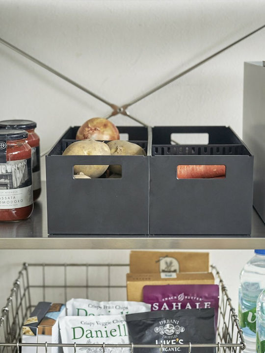Yamazaki Plastic Storage Basket Black YMZK