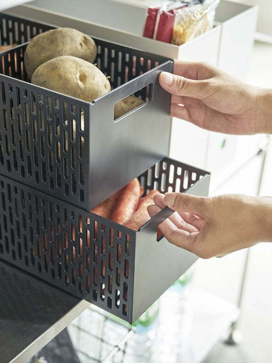 Yamazaki Plastic Storage Basket Black YMZK