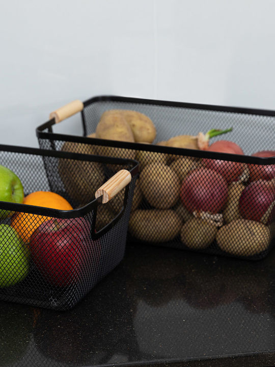 Estia Storage Basket Black 24x17x11cm 1pcs