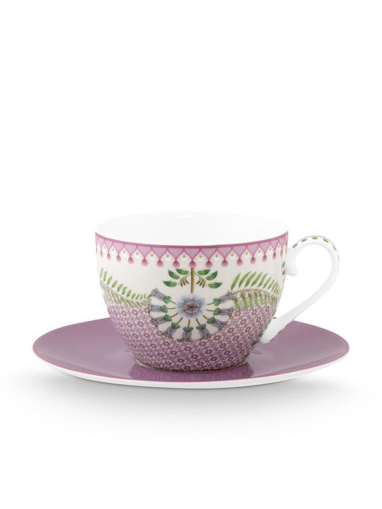 PiP Studio Lily & Lotus Φλιτζάνι Tσαγιού από Πορσελάνη Πολύχρωμο 280ml
