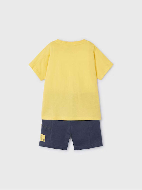 Kids' Set with Shorts Summer 2pcs Yellow Be Brave