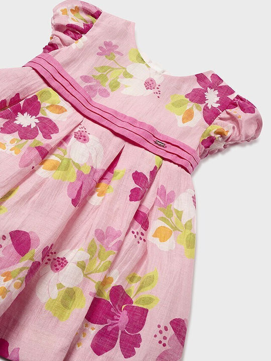 Mayoral Kids Dress Floral Pink