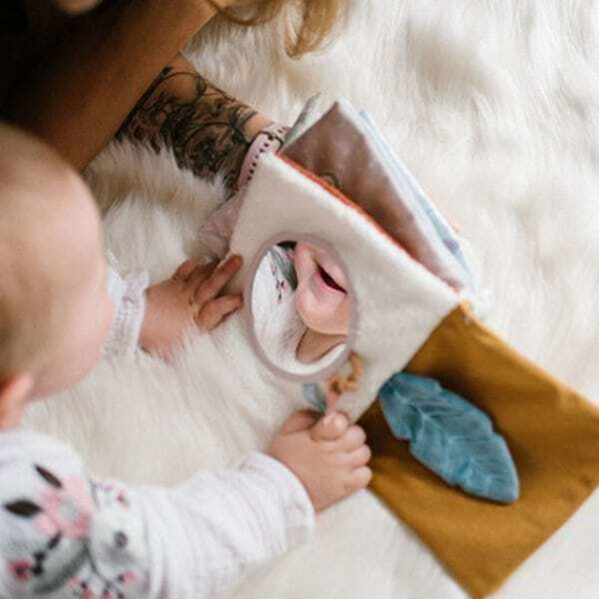 Babyono Κρεμαστό Παιχνίδι Αυτοκινήτου με Καθρέφτη Nature Sensory Book