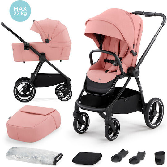 Kinderkraft Nea Reglabil 2 în 1 Cărucior pentru copii Potrivit pentru Nou-născut Ash Pink