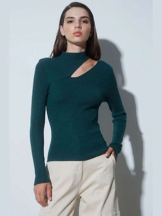 BSB Women's Long Sleeve Sweater Green